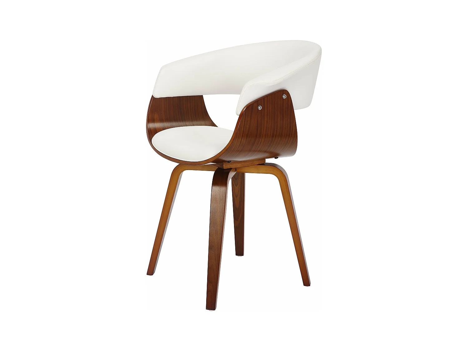 Fauteuil blanc en PU