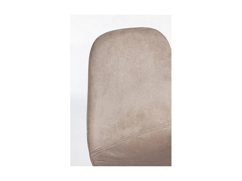 Satz von 4 Stühlen aus samtgrauem Samt - IRELIA