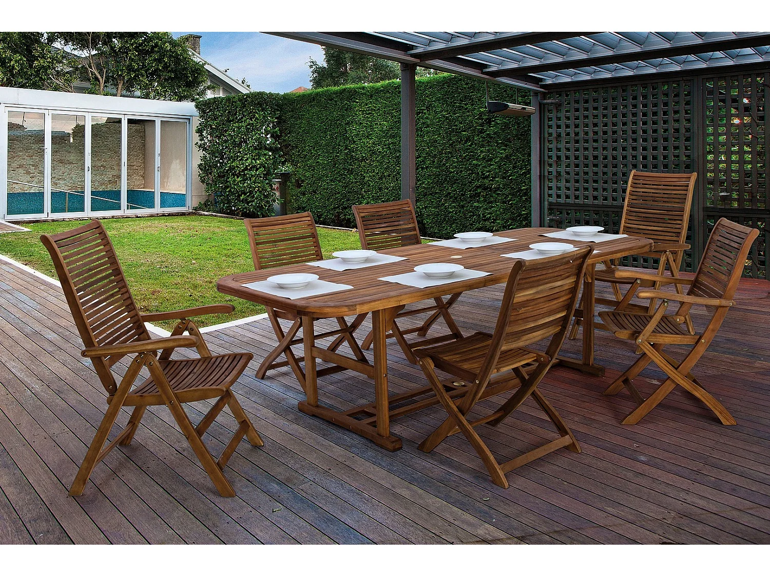 Mesa rectangular extensible 150/200×90 cm - NOEMI