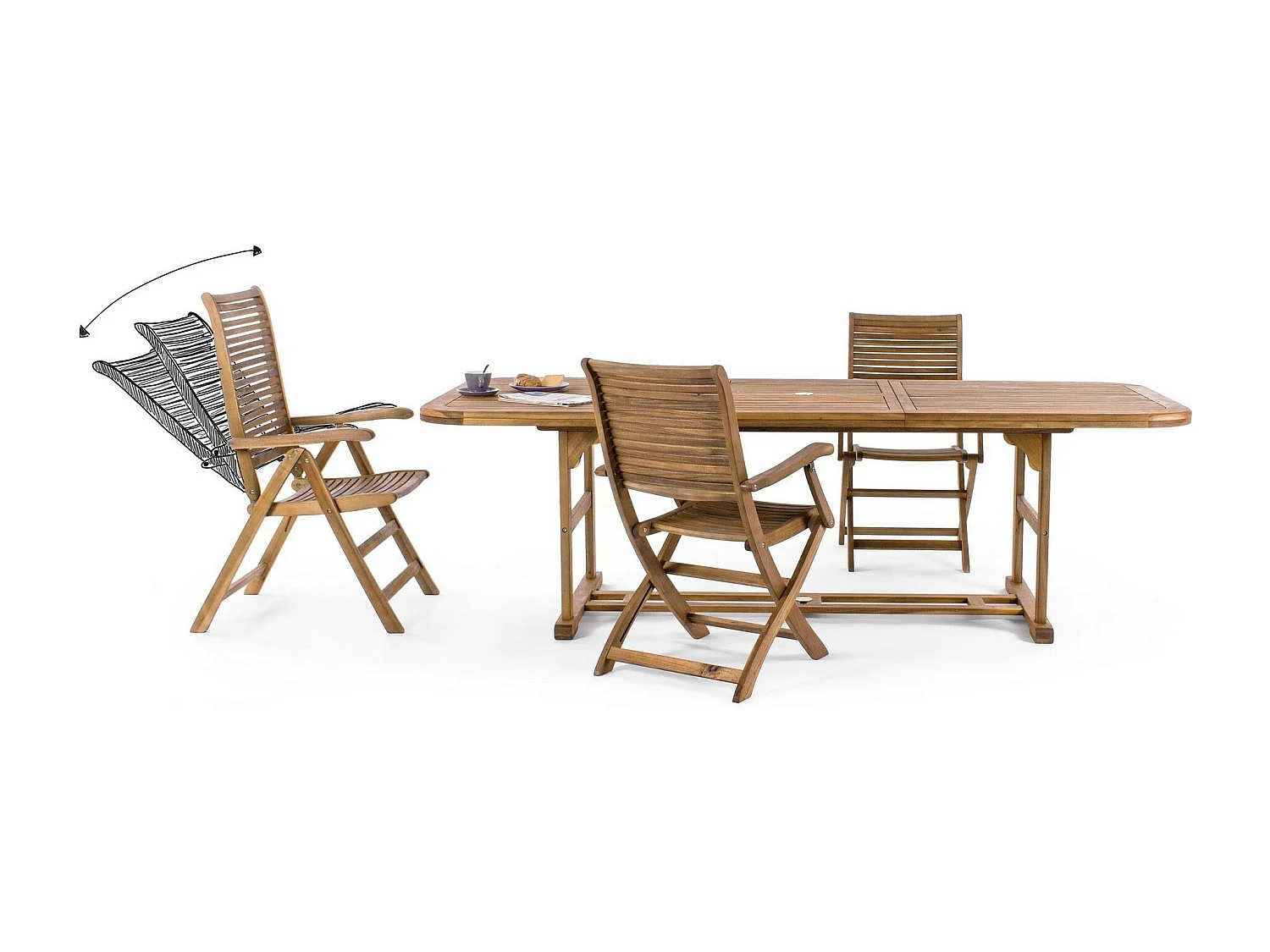 Mesa rectangular extensible 150/200×90 cm - NOEMI