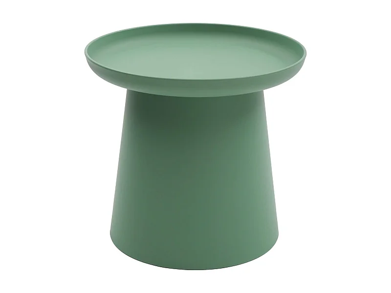Runder Couchtisch aus Polypropylen, Grün, 50x50x46 cm - IBIZA