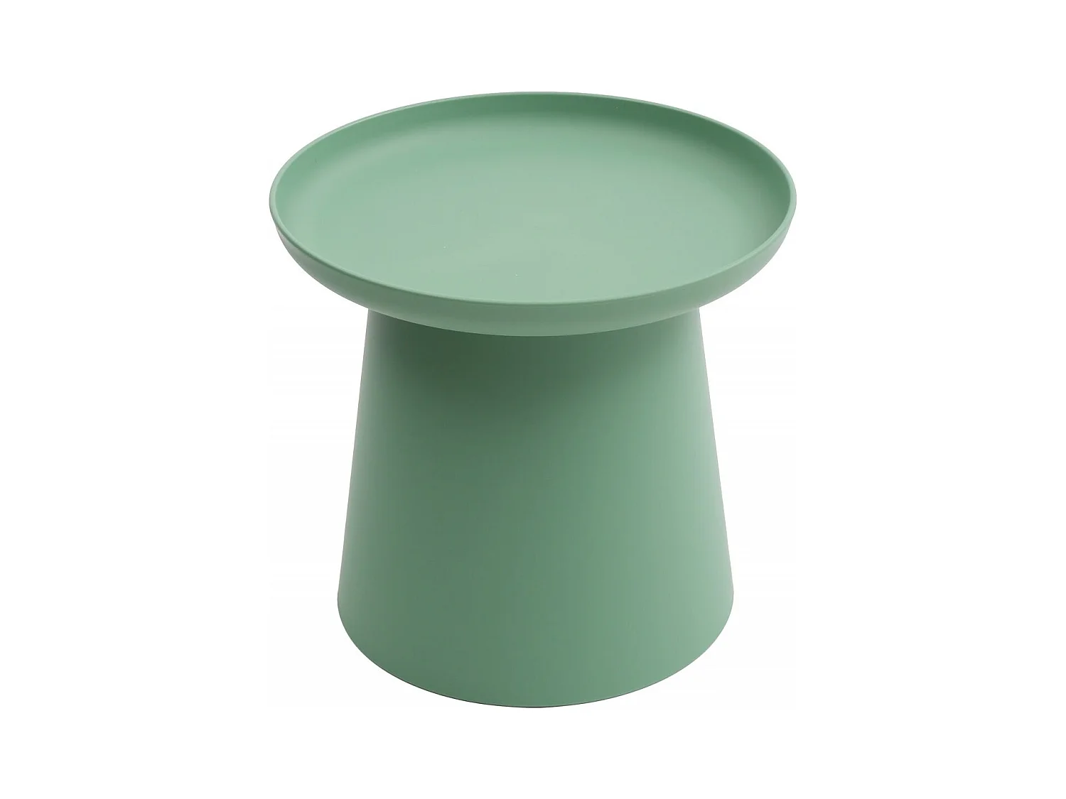 Table basse ronde en polypropylène, Vert, 50x50x46 cm - IBIZA