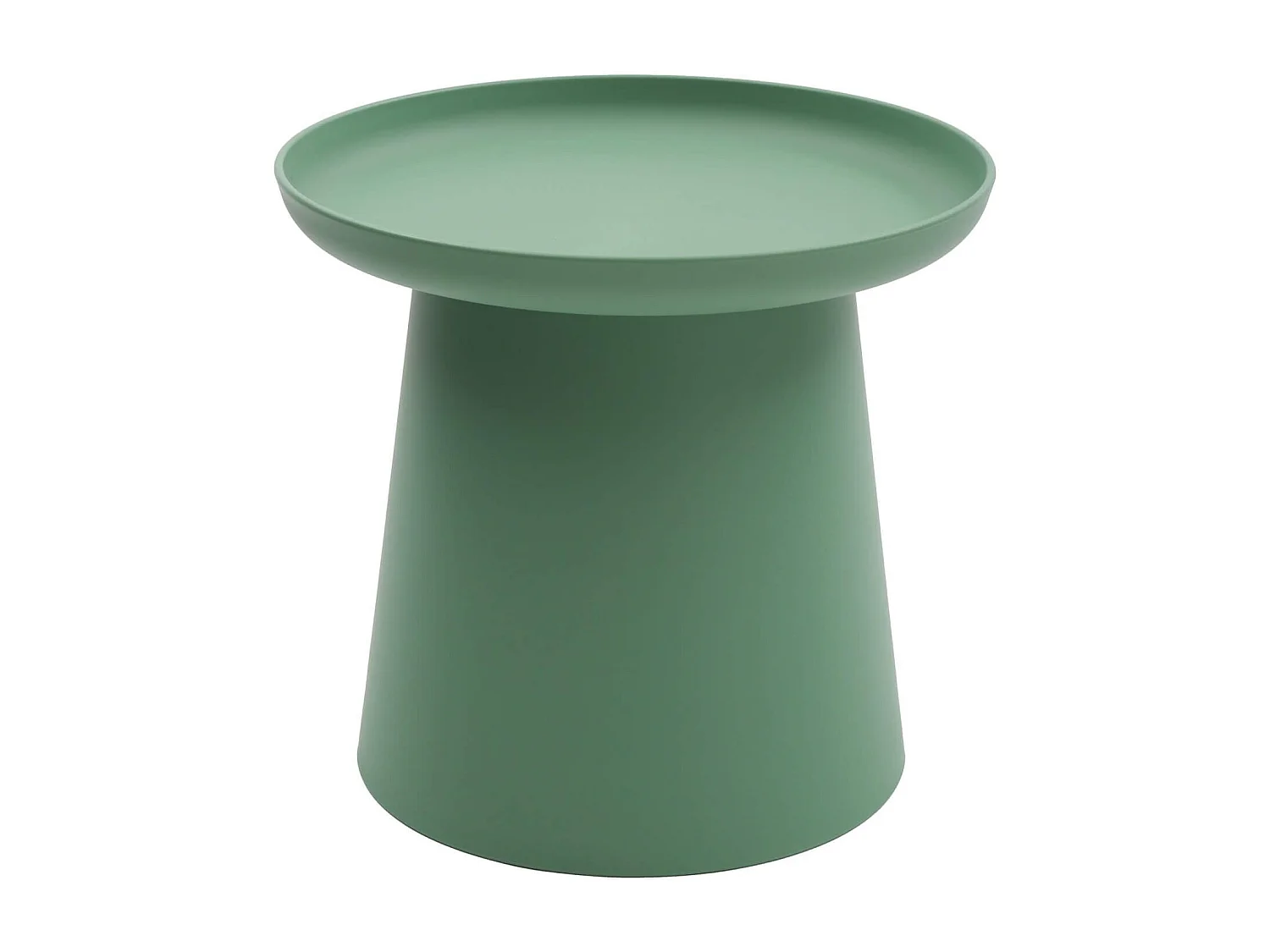 Mesa de centro redonda de polipropileno, Verde, 50x50x46 cm - IBIZA