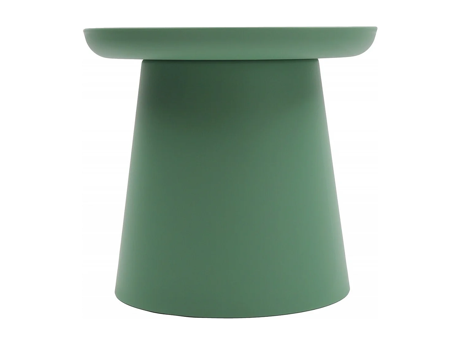 Mesa de centro redonda de polipropileno, Verde, 50x50x46 cm - IBIZA