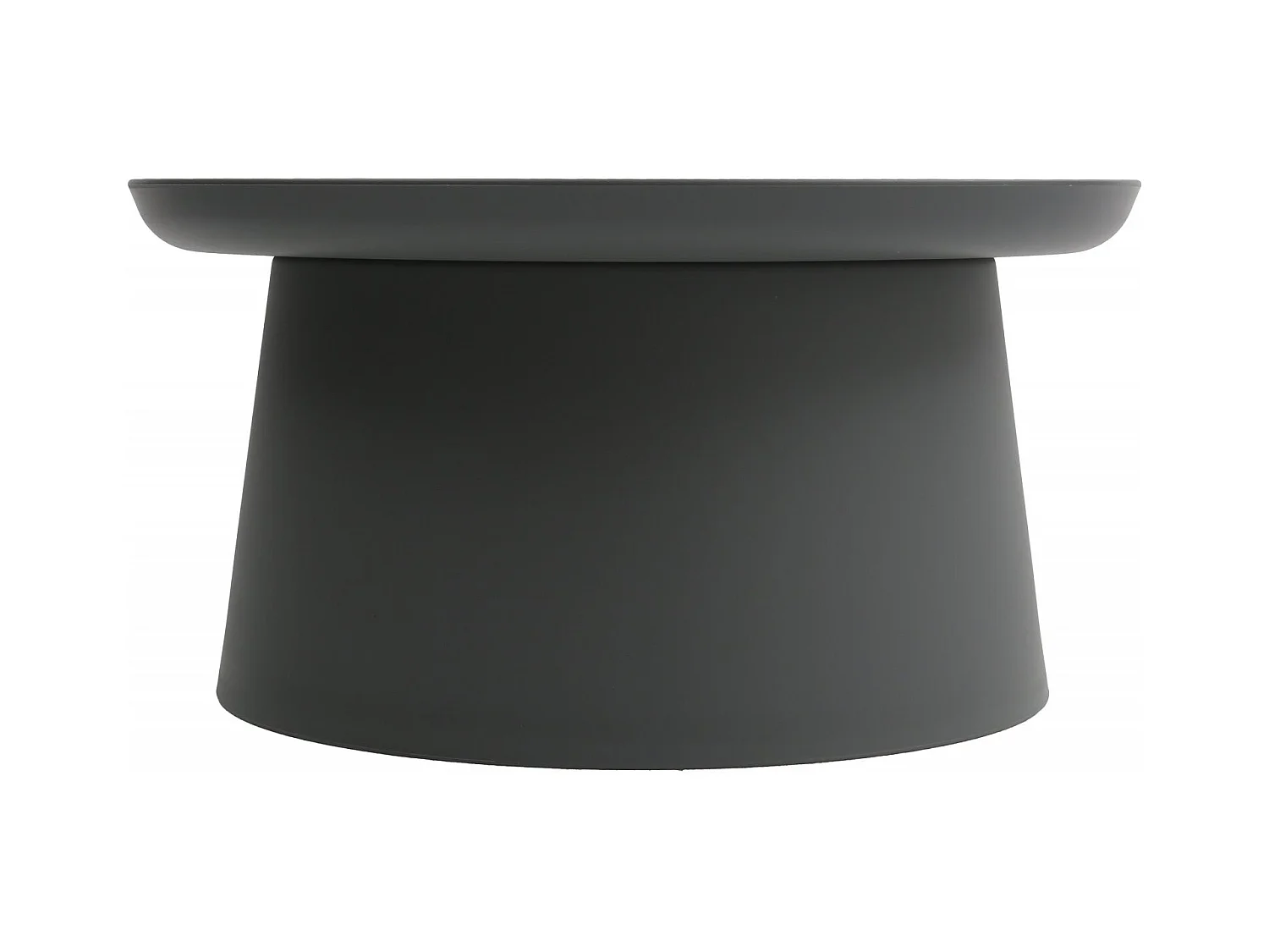 Mesa de centro redonda de polipropileno, Gris, 70x70x36 cm - IBIZA