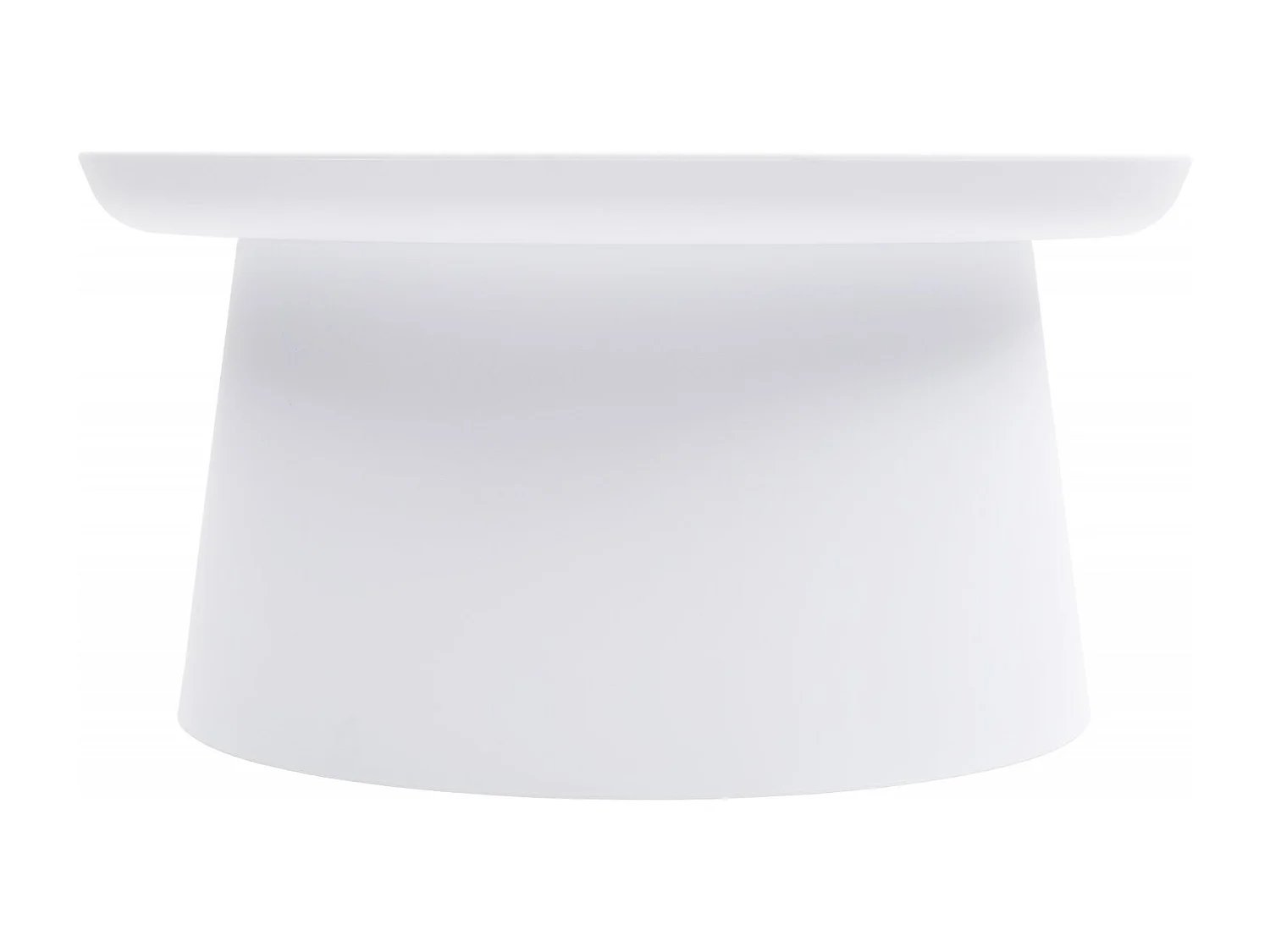 Table basse ronde en polypropylène, Blanc, 70x70x36 cm - IBIZA