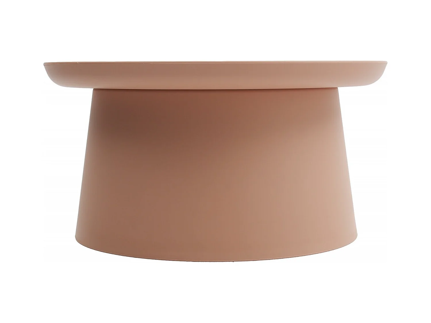 Runder Couchtisch aus Polypropylen, Rosa, 70x70x36 cm - IBIZA