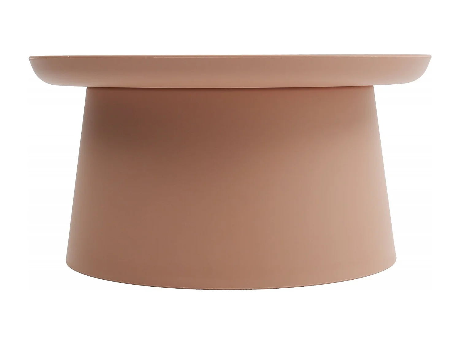 Table basse ronde en polypropylène, Rose, 70x70x36 cm - IBIZA