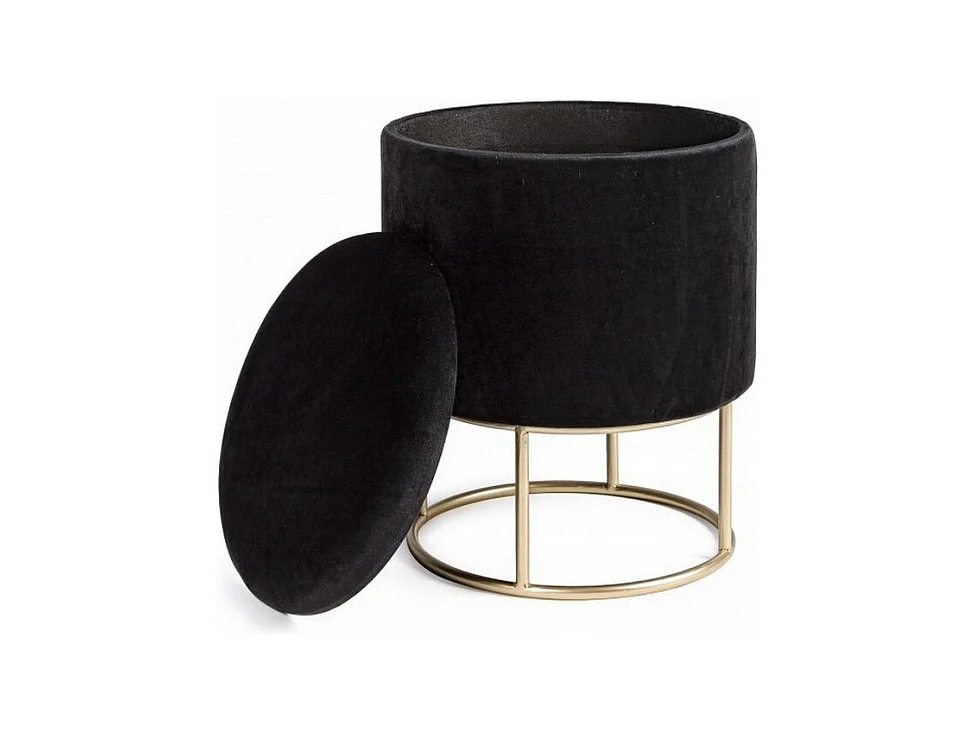 Opbergzak met zwart fluweeleffect - POLINA