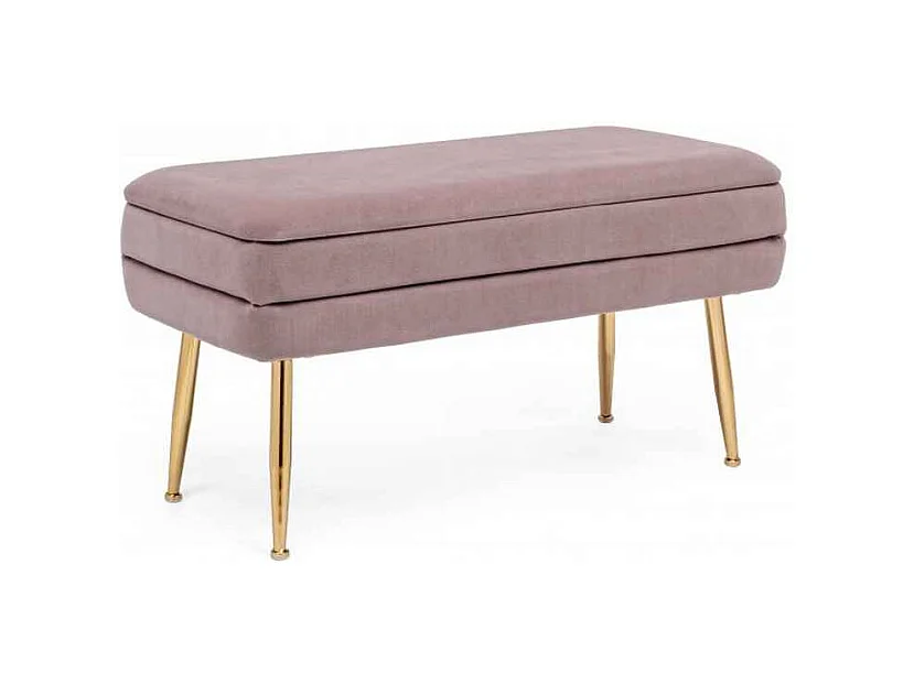 Banc de rangement rose foncé 80x38x42 cm - PAVLINA