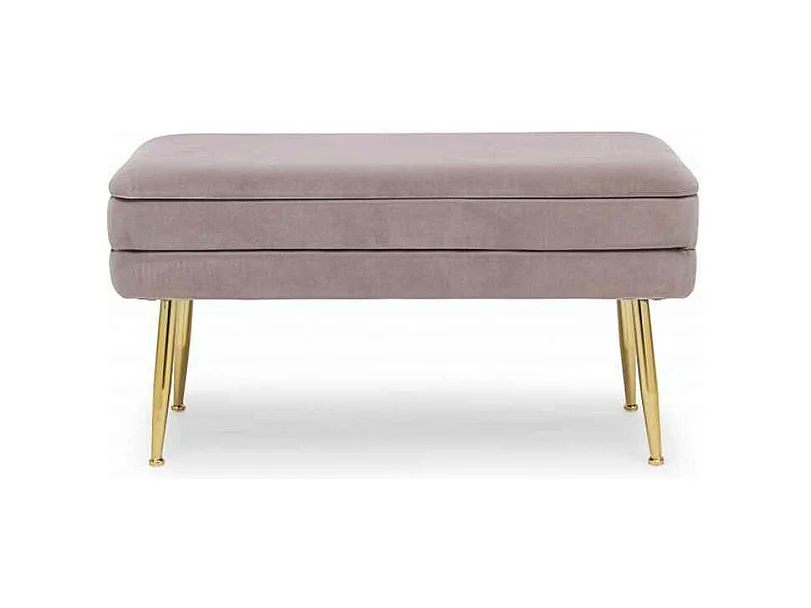 Banc de rangement rose foncé 80x38x42 cm - PAVLINA