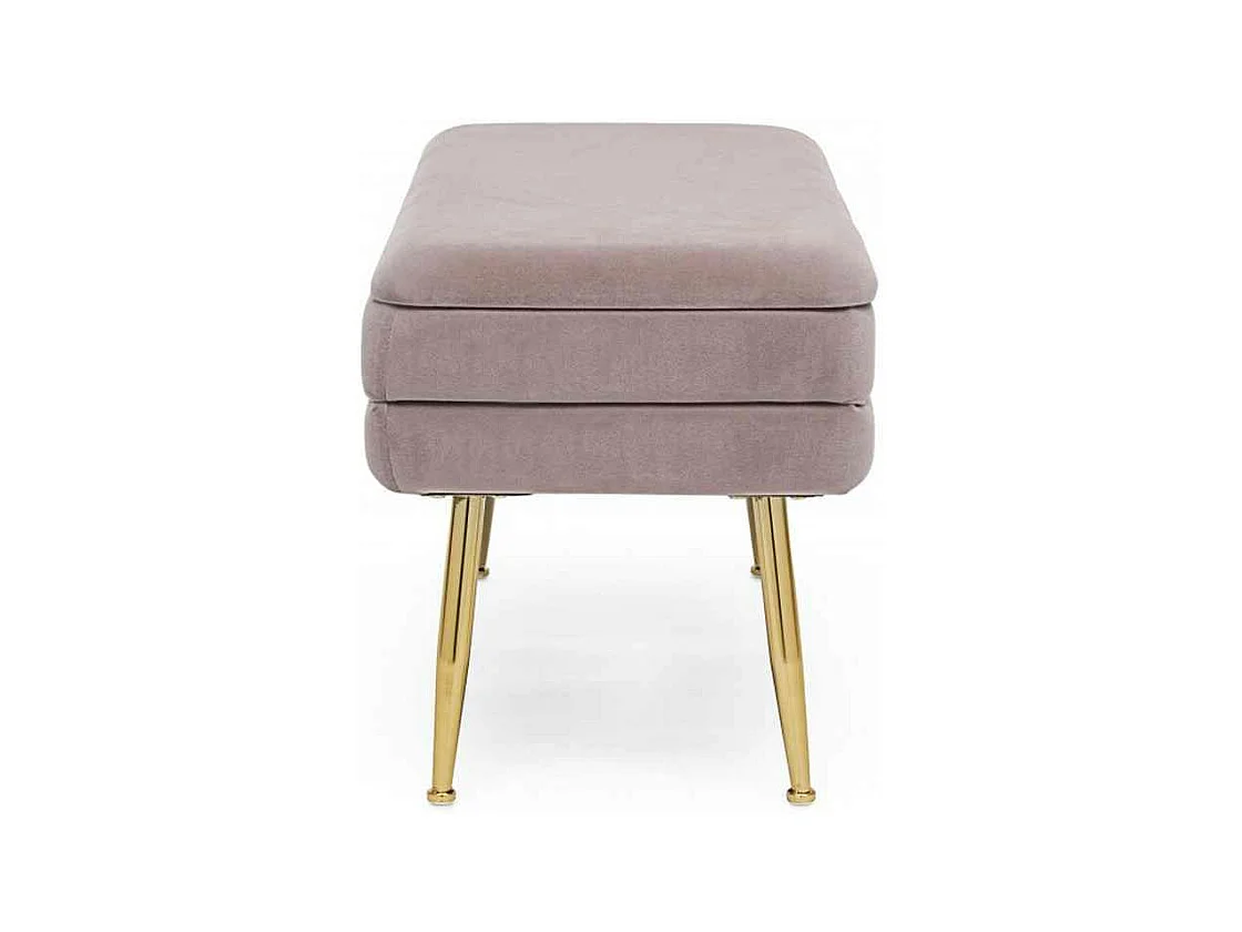 Banc de rangement rose foncé 80x38x42 cm - PAVLINA