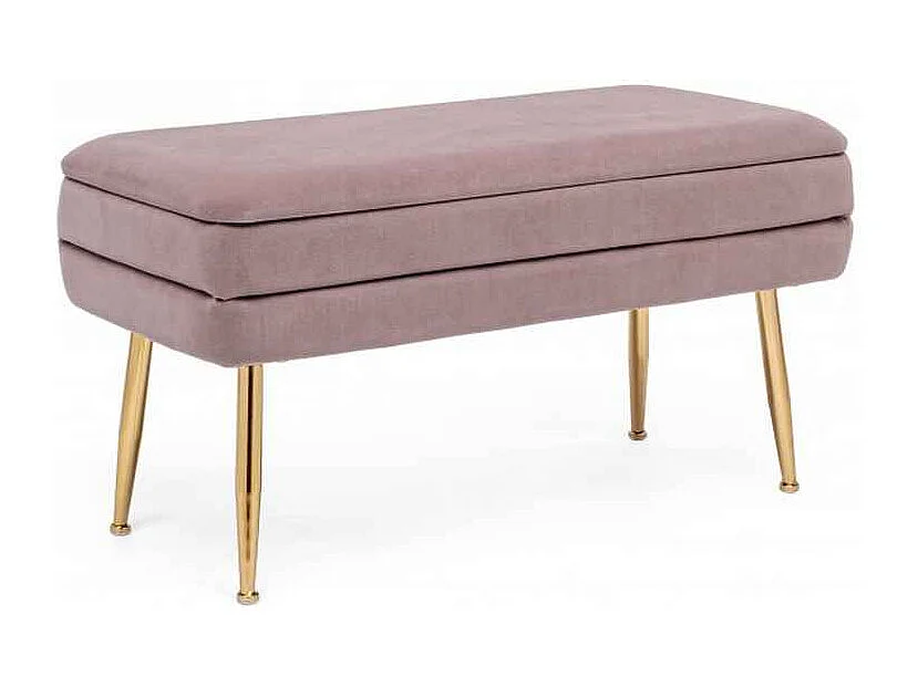 Banc de rangement rose foncé 80x38x42 cm - PAVLINA