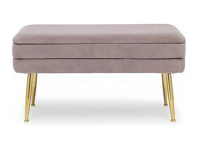 Banc de rangement rose foncé 80x38x42 cm - PAVLINA