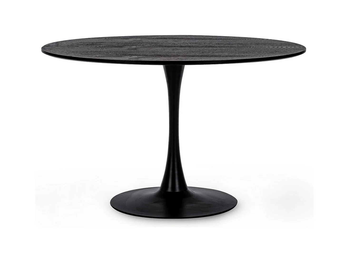 Runder schwarzer Tisch 120×75 cm - BLOOM