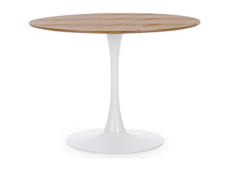 Table ronde en chêne 100×75 cm - BLOOM