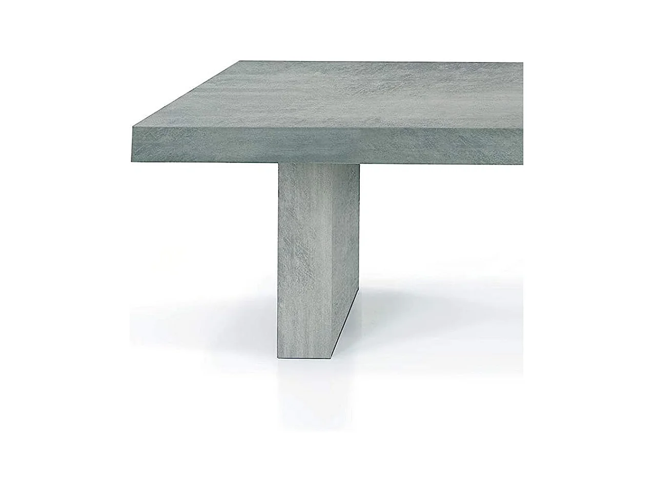Table à rallonge en bois plaqué beton 160x90 cm - 410x90 cm - JESOLO