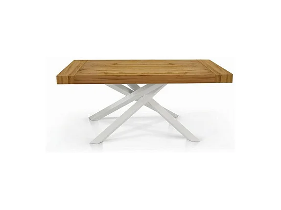 Table à rallonge en chêne nodé 160x90 cm - 260x90 cm - TRASTEVERE