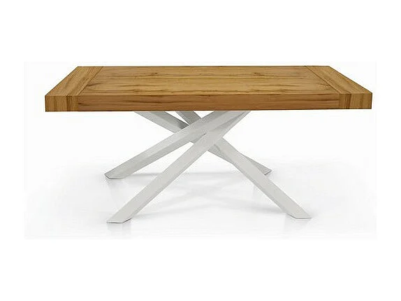 Table à rallonge en chêne nodé 160x90 cm - 260x90 cm - TRASTEVERE