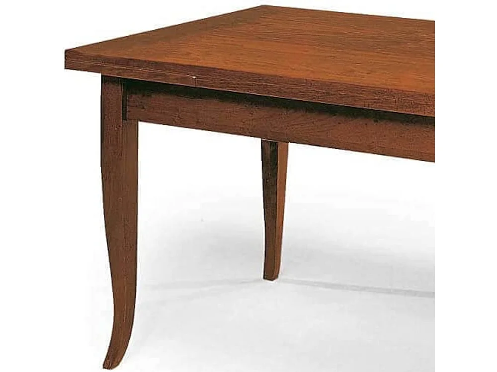 Rozkładany drewniany stół w orzechowym wykończeniu 120x80 - 200x80 cm - SANTO SPIRITO