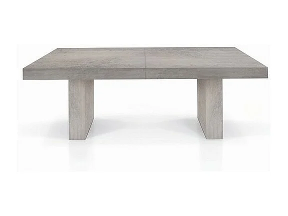 180x100 cm - 480x100 cm - JESOLO - betonfurnierter ausziehbarer Holztisch