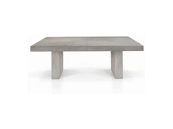 180x100 cm - 480x100 cm - JESOLO - beton gefineerde uitschuifbare houten tafel