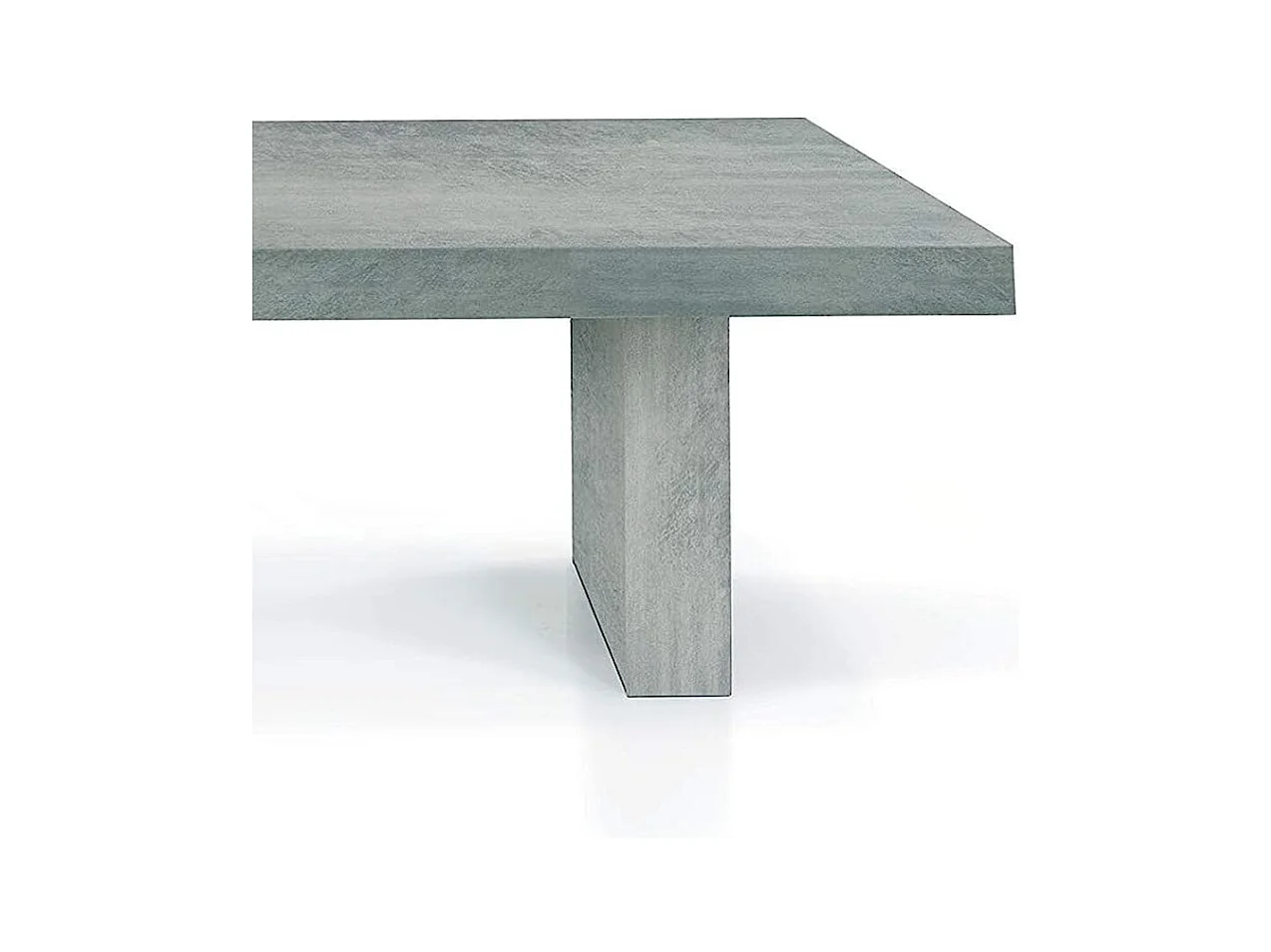180x100 cm - 480x100 cm - JESOLO - beton gefineerde uitschuifbare houten tafel