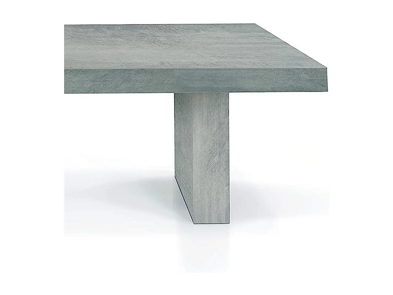 180x100 cm - 480x100 cm - JESOLO - table à rallonge en bois plaqué beton