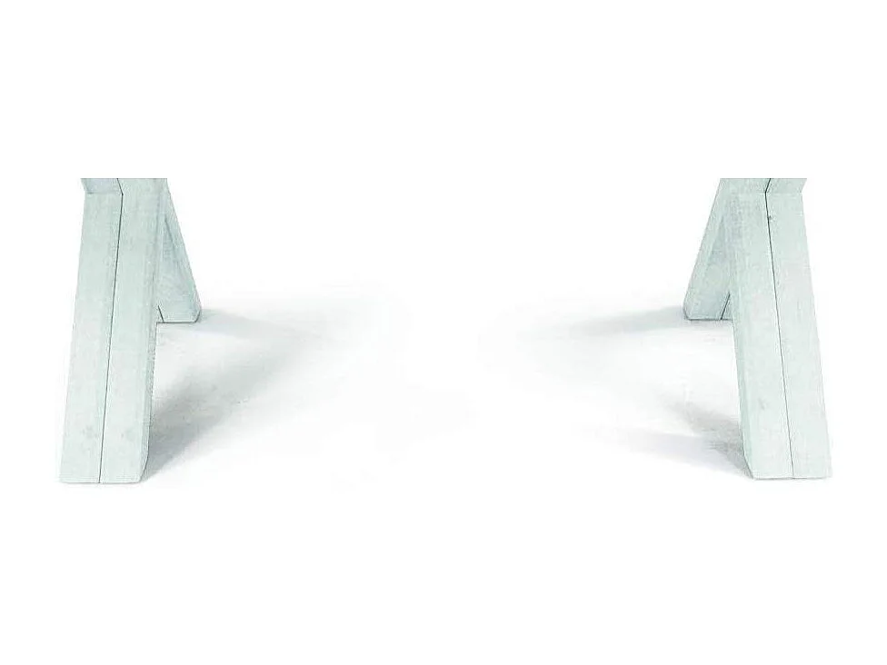 Mesa extensible de madera blanca 180x100 cm - 480x100 cm - GALLIPOLI