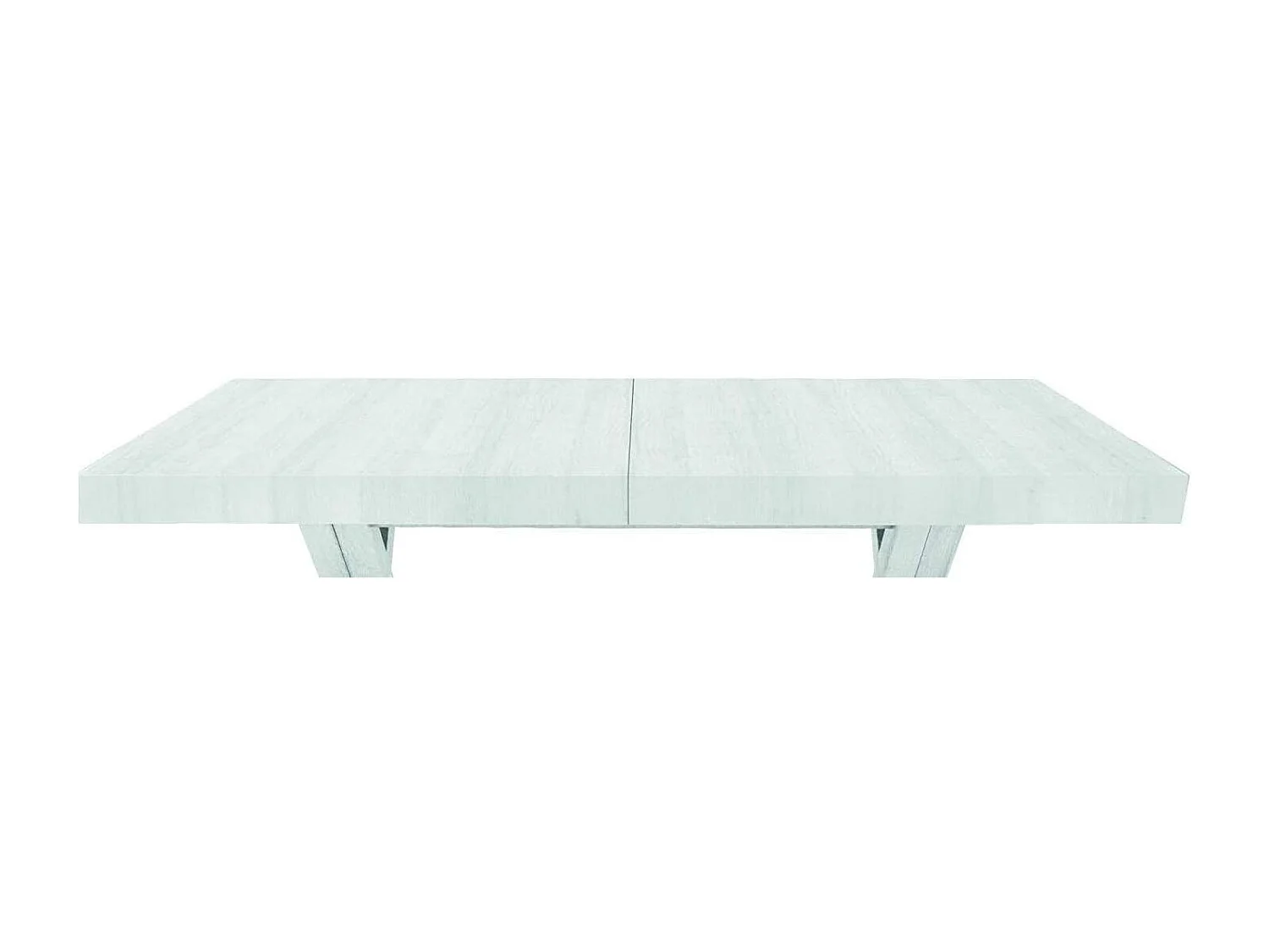 Mesa extensible de madera blanca 180x100 cm - 480x100 cm - GALLIPOLI