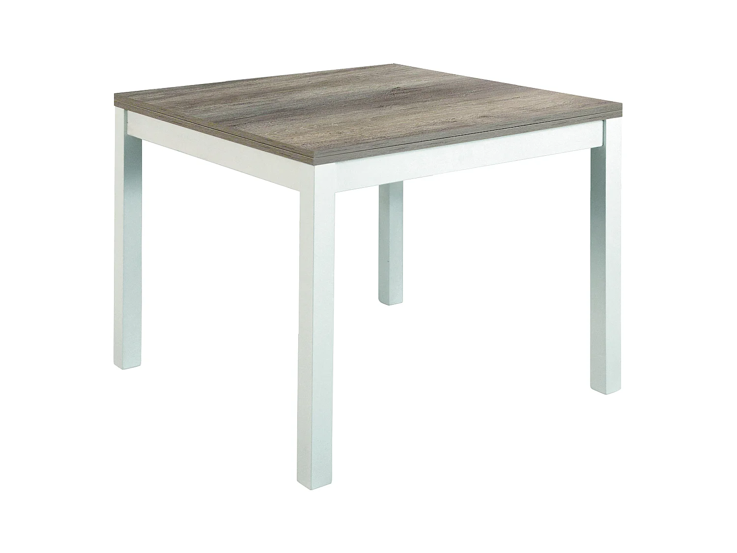 Table pliante carrée en bois 90x90 cm 180x90 cm - POSITANO