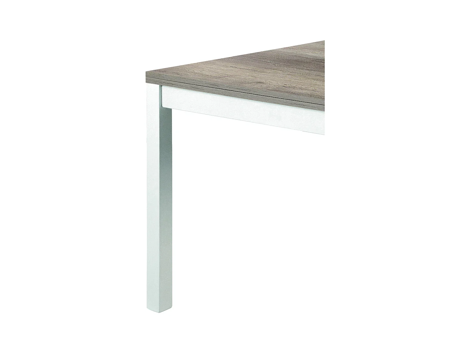 Table pliante carrée en bois 90x90 cm 180x90 cm - POSITANO