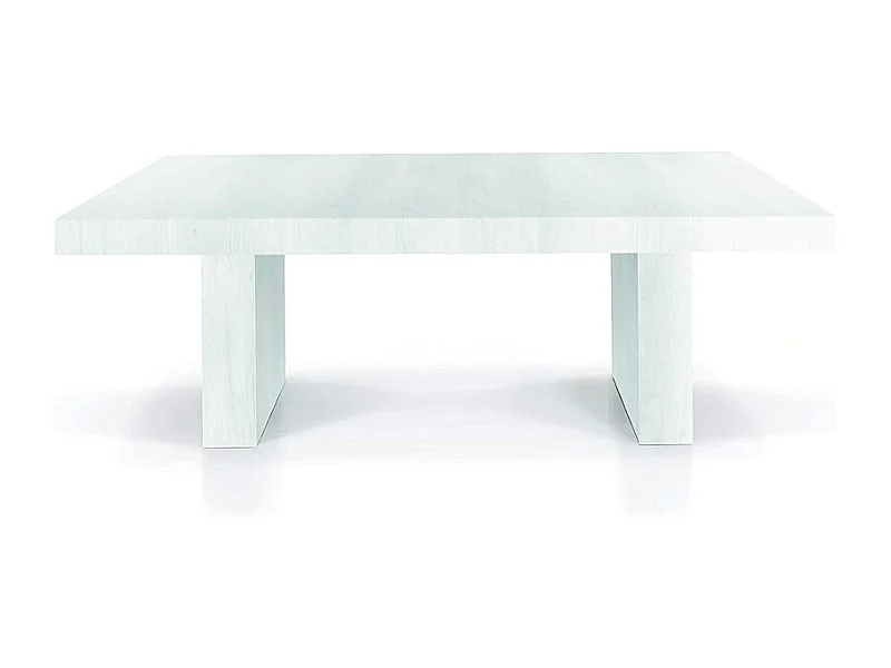 Ausziehbarer weißer Holztisch 160x90 cm - 410x90 cm - JESOLO