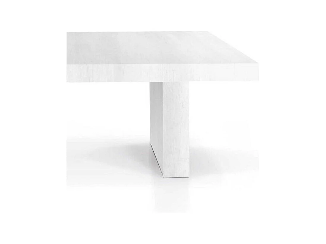 Ausziehbarer weißer Holztisch 160x90 cm - 410x90 cm - JESOLO