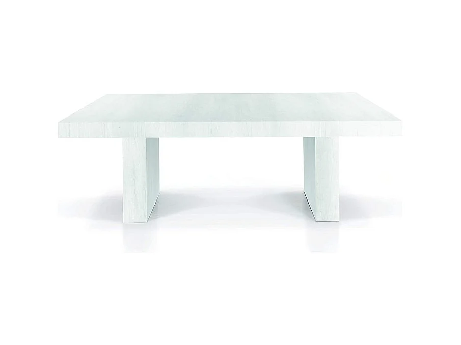 Ausziehbarer weißer Holztisch 160x90 cm - 410x90 cm - JESOLO