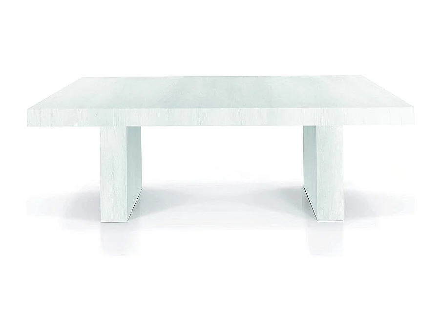Table à rallonge en bois blanc 160x90 cm - 410x90 cm - JESOLO