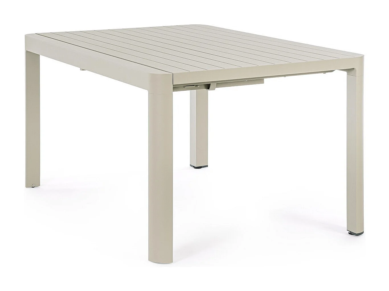 Ausziehbarer Aluminiumtisch taubengrau 149×97 cm - 149×149 cm - KIPLIN