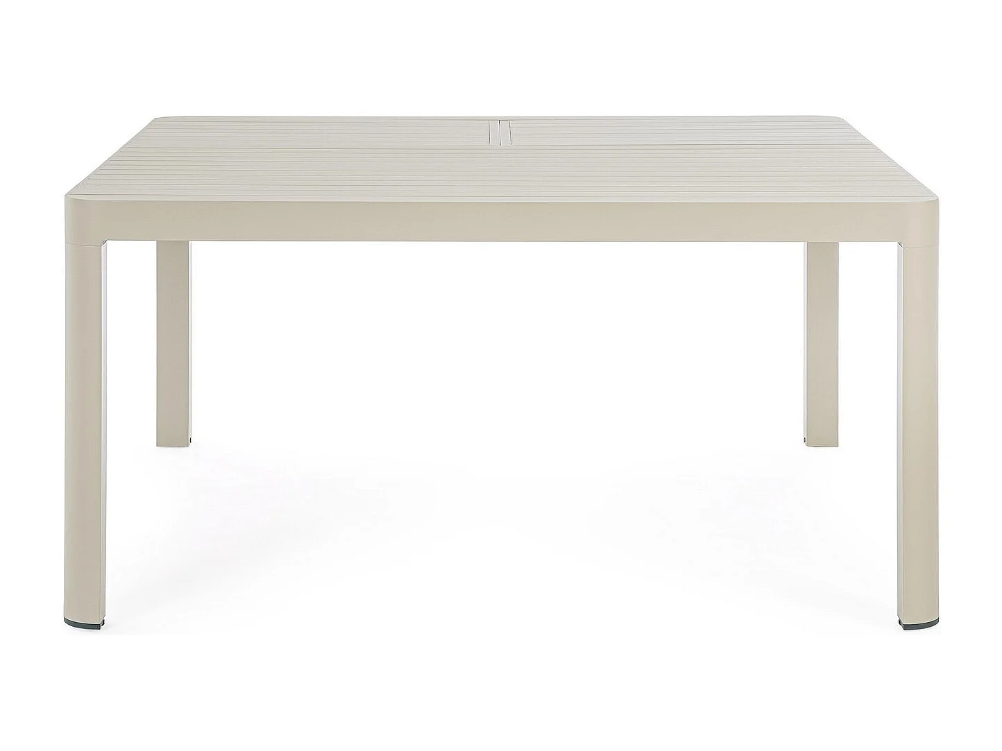 Ausziehbarer Aluminiumtisch taubengrau 149×97 cm - 149×149 cm - KIPLIN