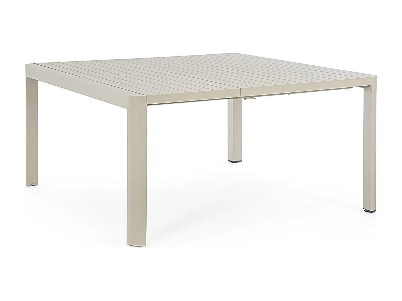 Mesa extensível em alumínio cinzento pomba 149×97 cm - 149×149 cm - KIPLIN