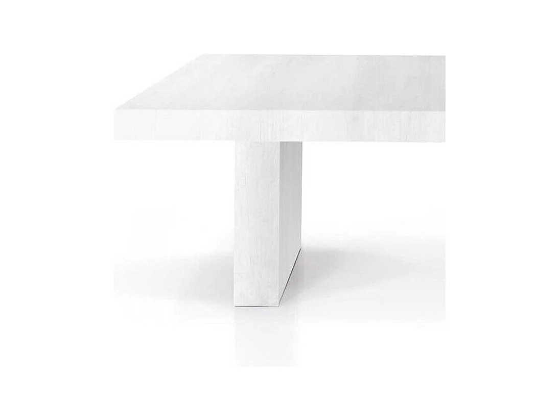 Table à rallonge en bois blanc 180x100 cm - 480x100 cm - JESOLO