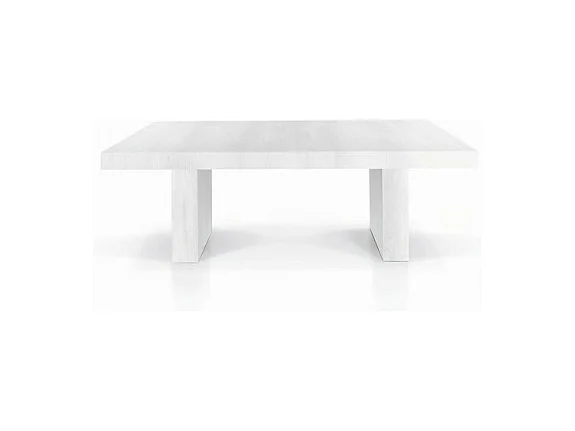 Table à rallonge en bois blanc 180x100 cm - 480x100 cm - JESOLO
