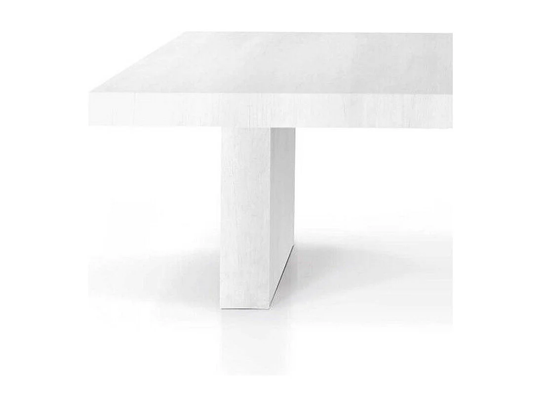 Table à rallonge en bois blanc 180x100 cm - 480x100 cm - JESOLO
