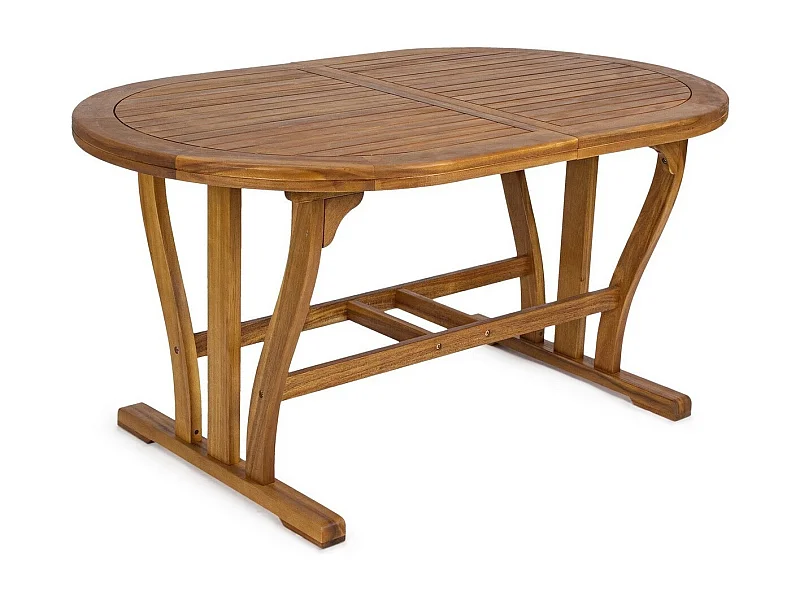 Ausziehbarer ovaler Tisch 150/200×90 cm - NOEMI