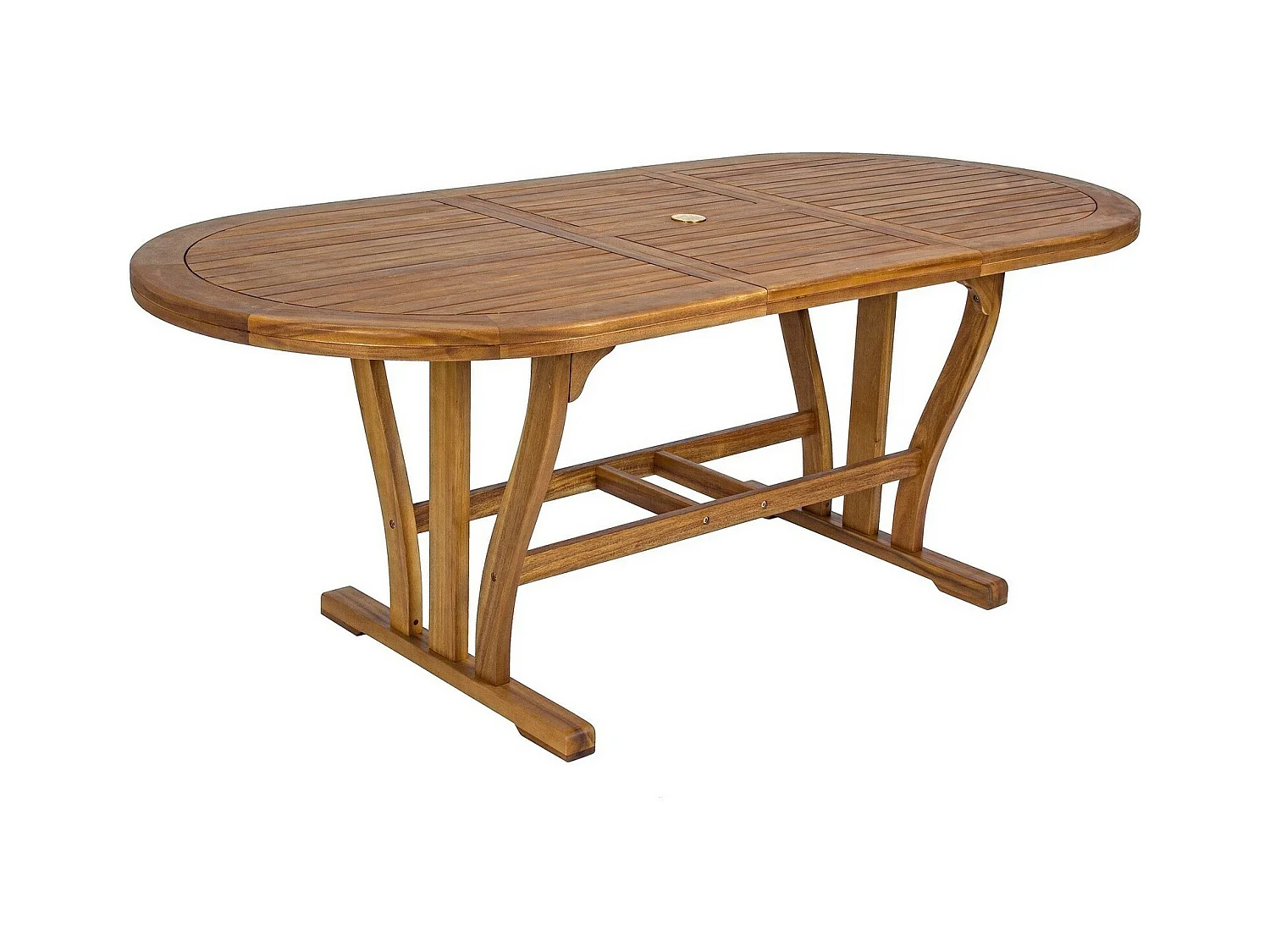 Ausziehbarer ovaler Tisch 150/200×90 cm - NOEMI
