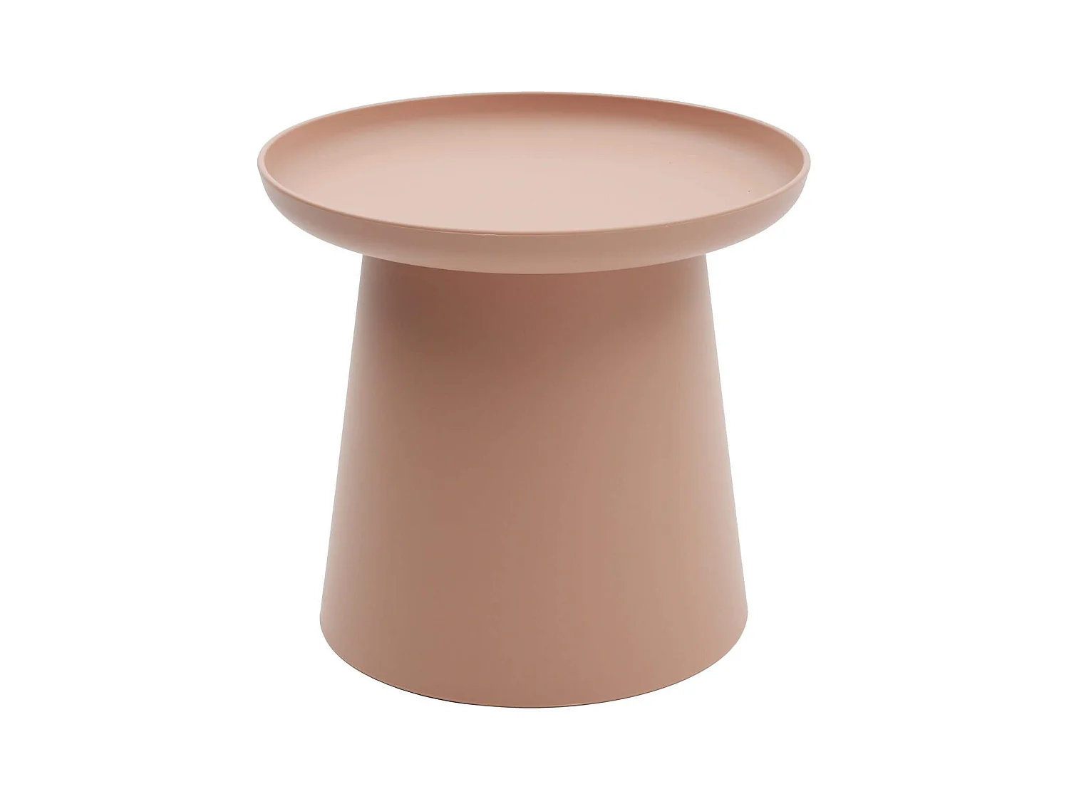 Table basse ronde en polypropylène, Rose, 50x50x46 cm - IBIZA