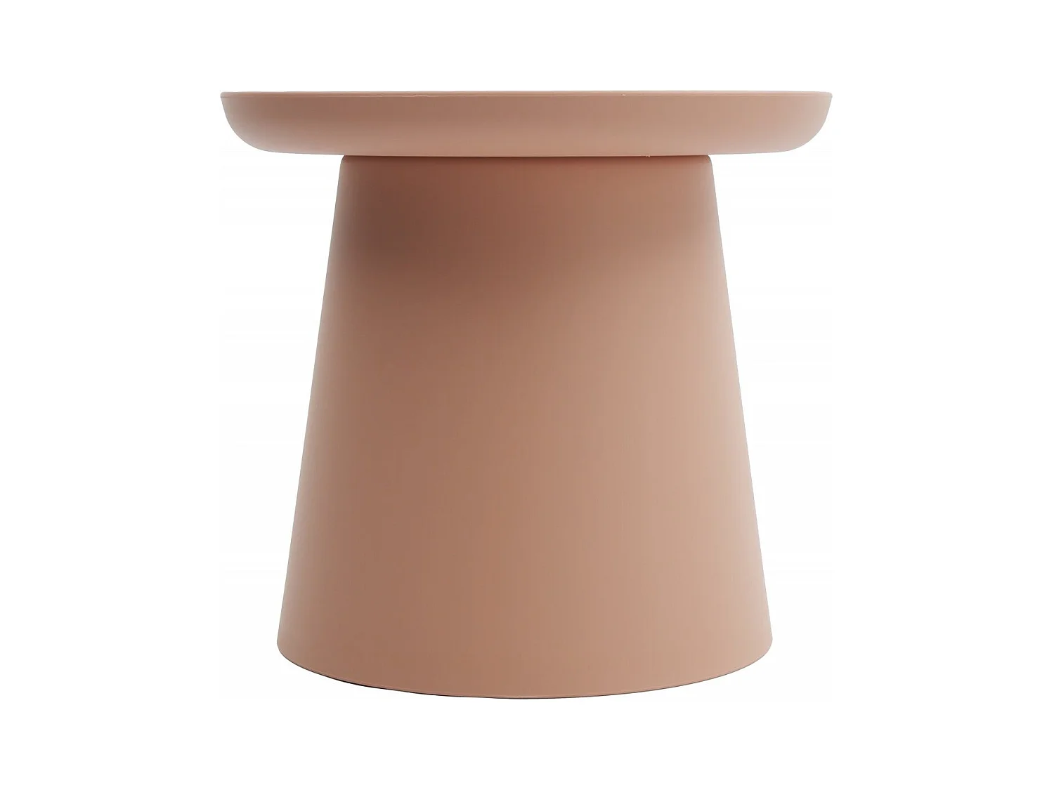 Table basse ronde en polypropylène, Rose, 50x50x46 cm - IBIZA