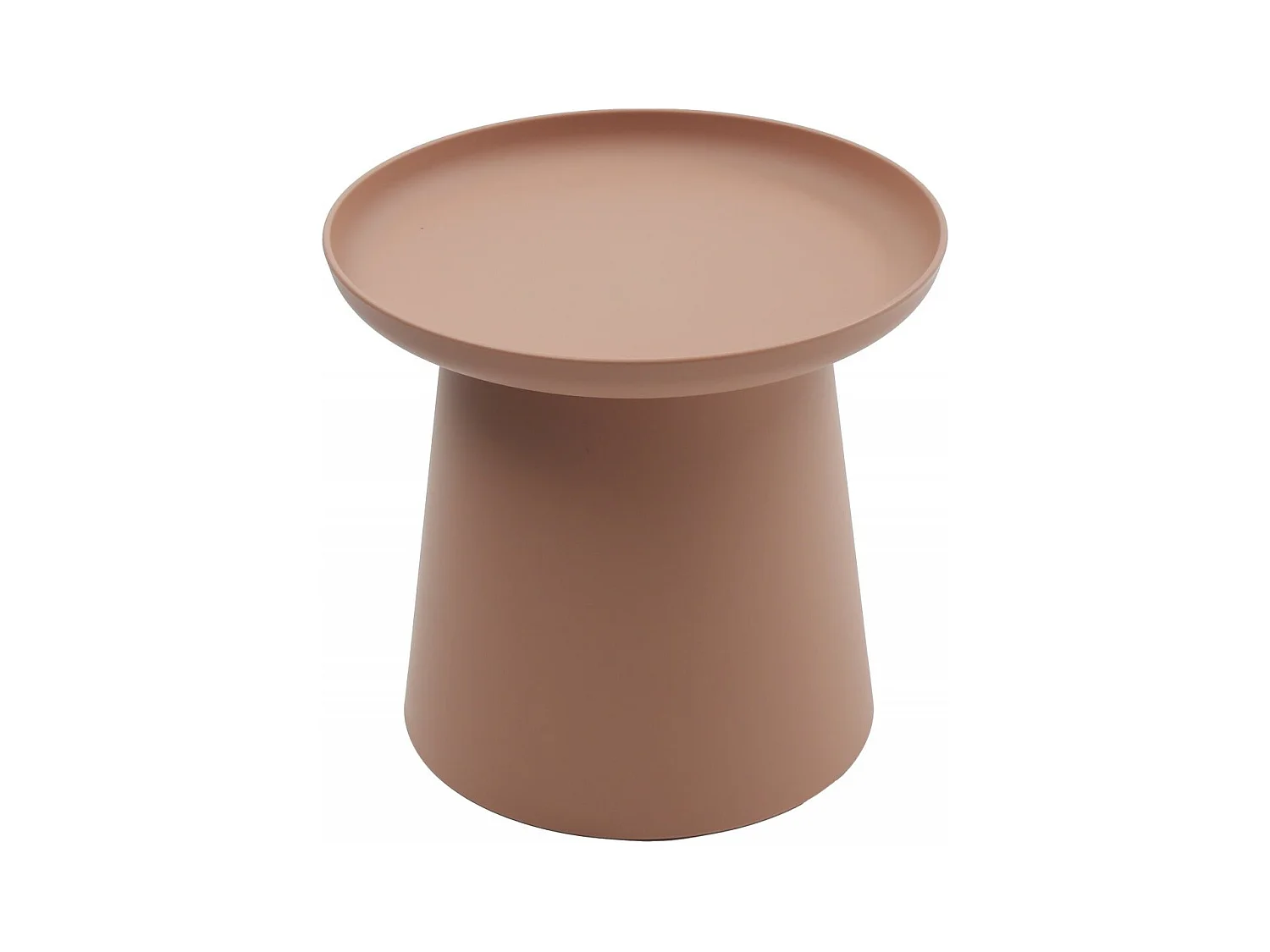 Table basse ronde en polypropylène, Rose, 50x50x46 cm - IBIZA