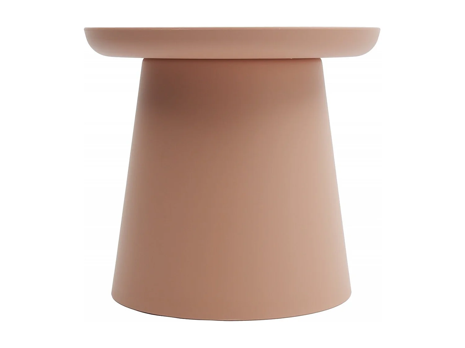 Table basse ronde en polypropylène, Rose, 50x50x46 cm - IBIZA