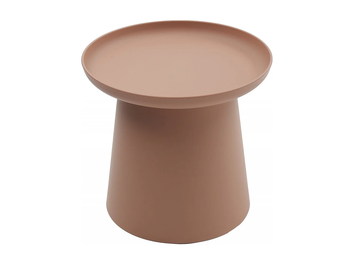 Table basse ronde en polypropylène, Rose, 50x50x46 cm - IBIZA