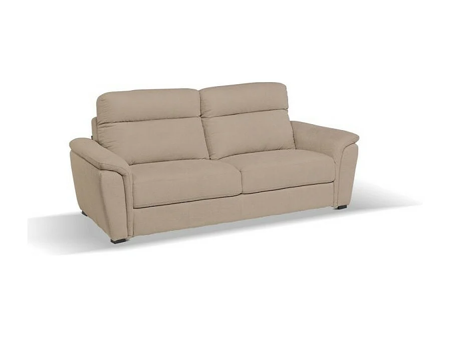 Divano 3 posti Gonzaga tessuto Luna05 caribou poggiatesta regolabili